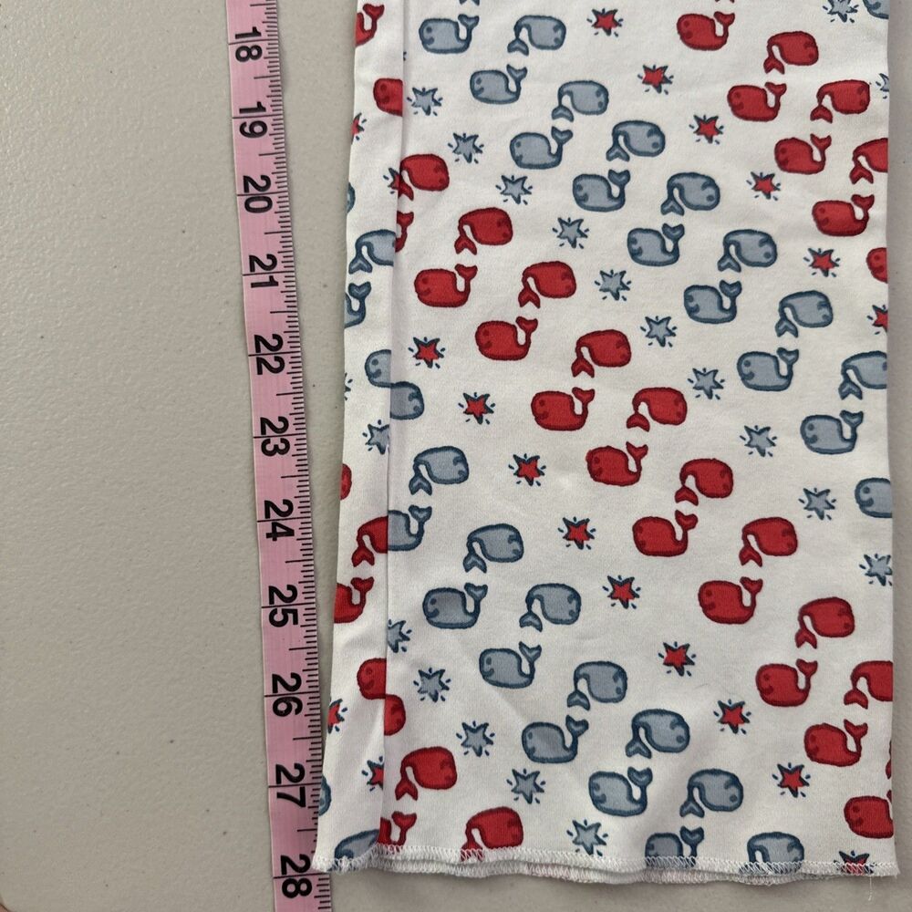 Roberta Roller Rabbit Moby the Whale Pajama Set Women's Size Medium Blue Red - Picture 15 of 15